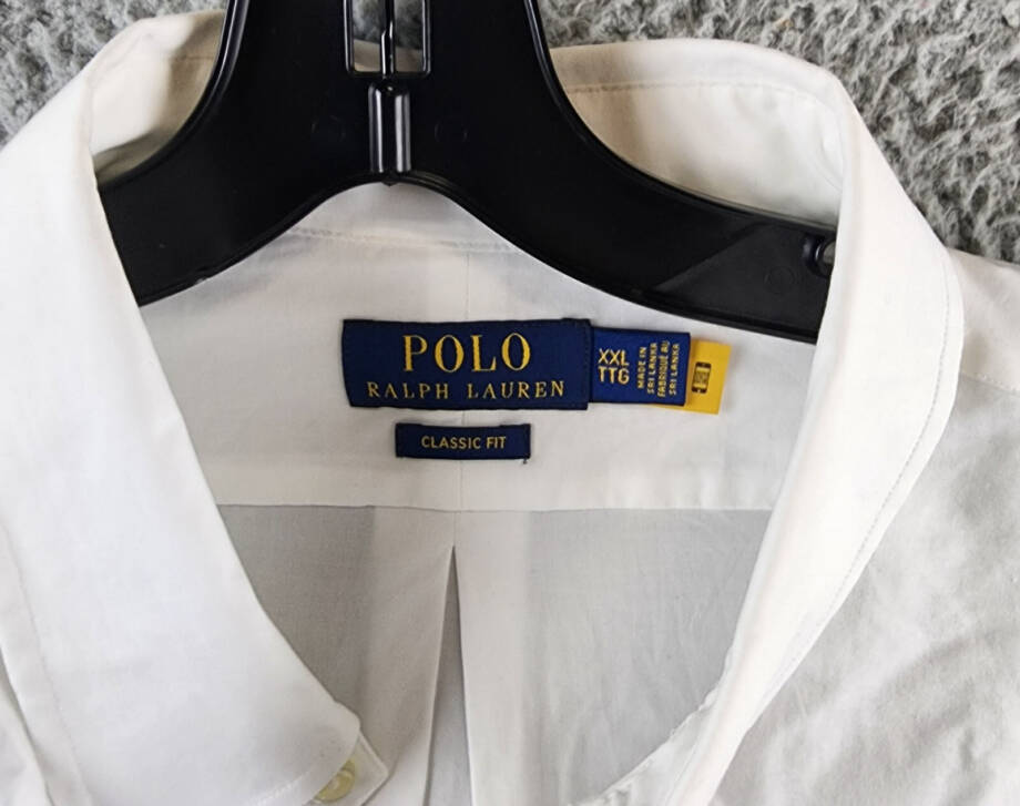 Polo Ralph Lauren Classic-Fit Poplin Shirt Men's XXL White Embroidered Logo
