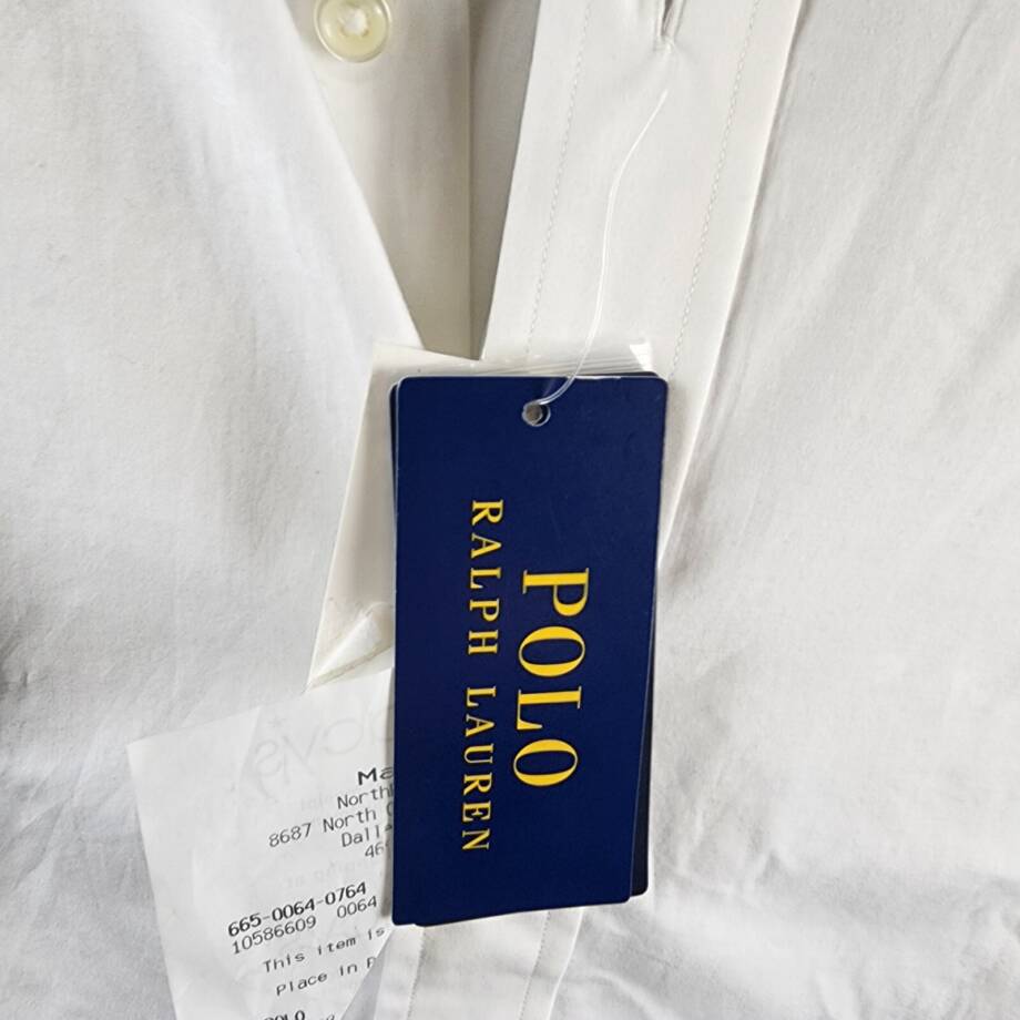 Polo Ralph Lauren Classic-Fit Poplin Shirt Men's XXL White Embroidered Logo