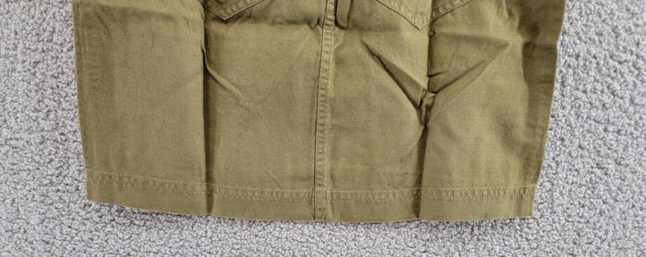 Faherty Palos Verdes Utility Skirt Women's 0 Military Olive Linen Blend Hook&Bar