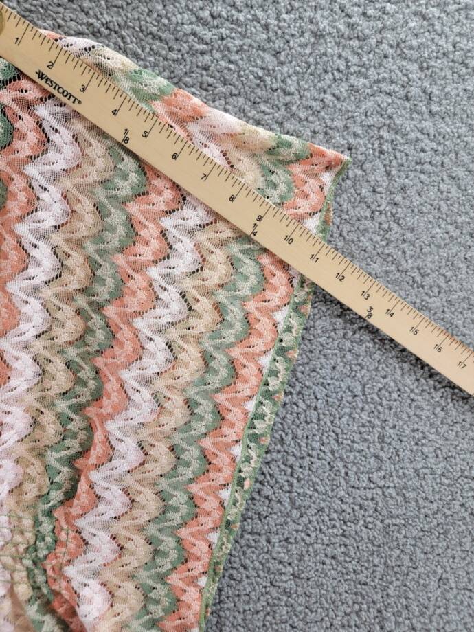 Becca Solstice Crocheted Cover-Up Tunic Women's M-L Multi Pullover Style V-Neck