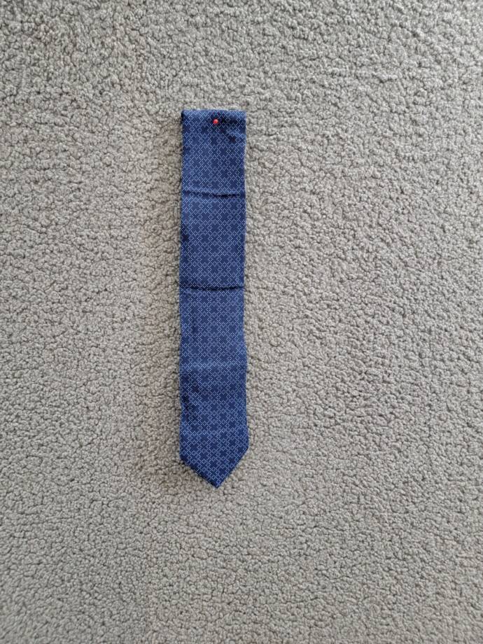 Calvin Klein Crossing Geo Tie Men's One Size Navy Adjustable Pointed Style