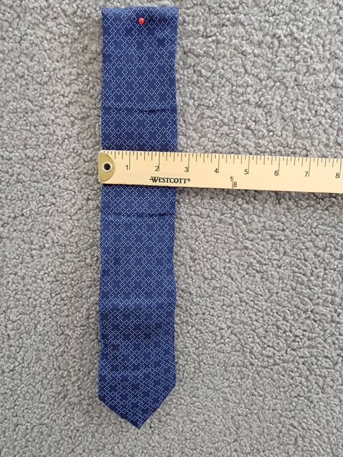 Calvin Klein Crossing Geo Tie Men's One Size Navy Adjustable Pointed Style