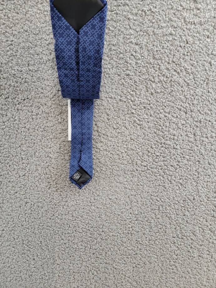 Calvin Klein Crossing Geo Tie Men's One Size Navy Adjustable Pointed Style