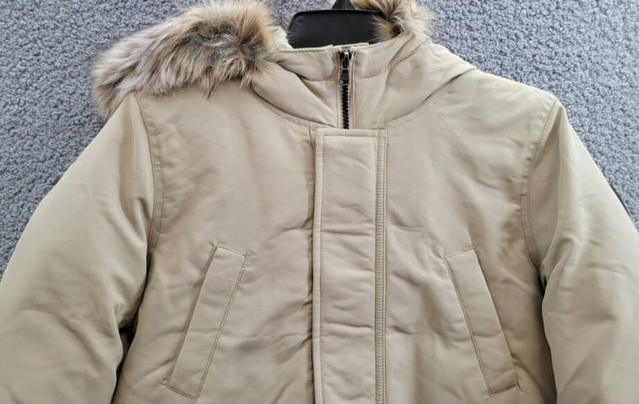 Polo Ralph Lauren Artificial-fur-Trim Down Parka Jacket Big Boys M (10-12) Khaki