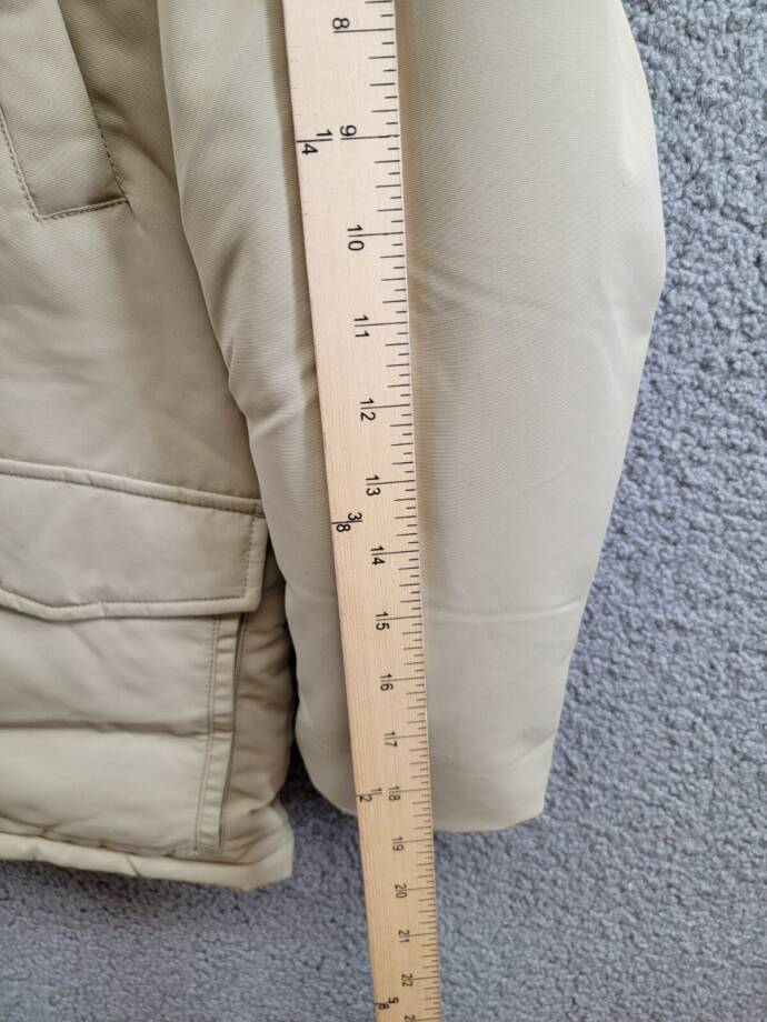 Polo Ralph Lauren Artificial-fur-Trim Down Parka Jacket Big Boys M (10-12) Khaki