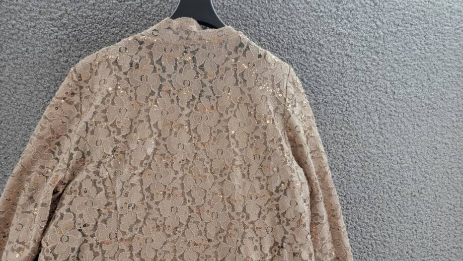 SL Fashions Plus Size 2-Pc. Lace Jacket & Sheath Dress Set Women's 18W Champagne