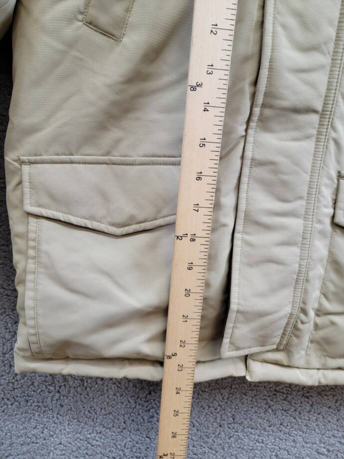Polo Ralph Lauren Artificial-fur-Trim Down Parka Jacket Big Boys M (10-12) Khaki