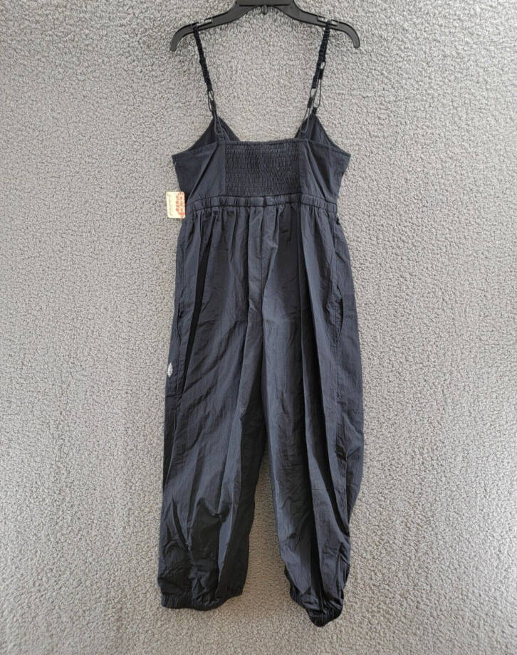Free People Movement Down To Earth One-Piece Jumpsuit Women's S Black Sleeveless