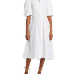 Bardot Hades Midi Shirtdress Women's 2 Orchid White Collared Button Closure