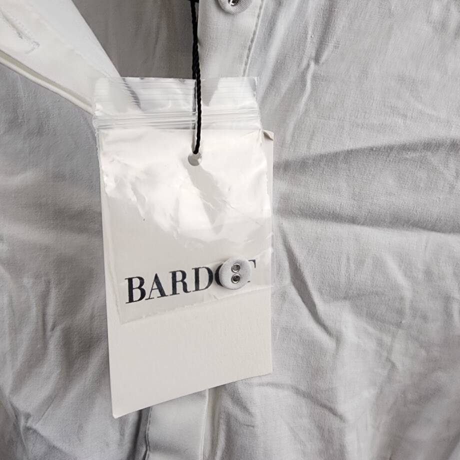 Bardot Hades Midi Shirtdress Women's 2 Orchid White Collared Button Closure