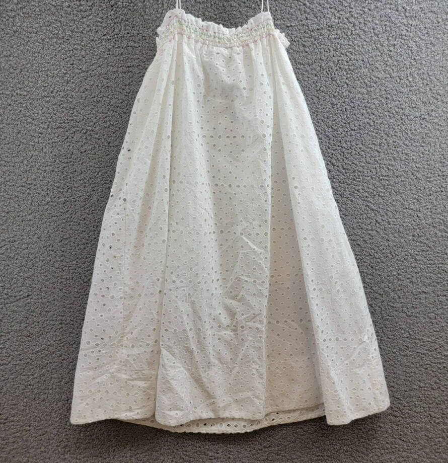 FARM Rio Embroidered Banana Pocket Dress Girls 10 Off White Sleeveless Pullover