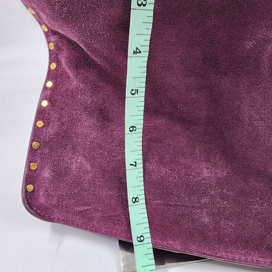 Rebecca Minkoff Suede Shoulder Bag Women's OS Garnet Turn-Lock Closure At Front