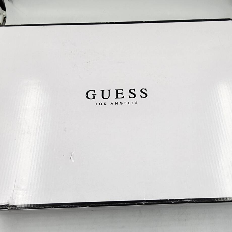 GUESS Jellio Over The Knee Ornament Strap Narrow Calf Boots Women's 6M Black