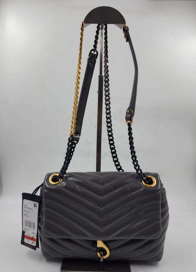 Rebecca Minkoff Edie Crossbody Bag Women's OS Elephant Magnetic Snap Closure