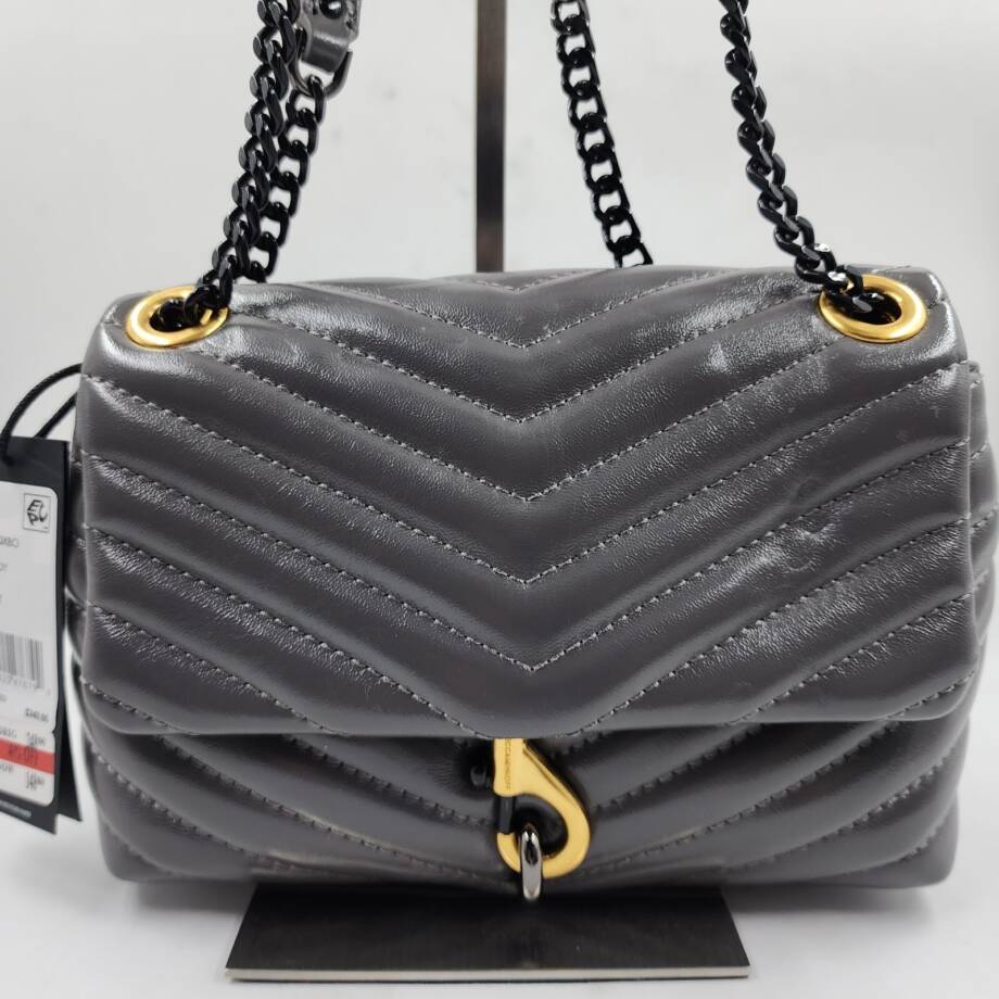 Rebecca Minkoff Edie Crossbody Bag Women's OS Elephant Magnetic Snap Closure