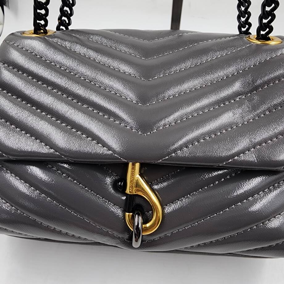 Rebecca Minkoff Edie Crossbody Bag Women's OS Elephant Magnetic Snap Closure