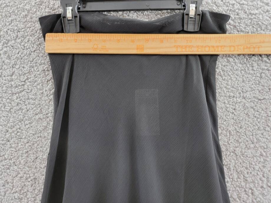 Lioness Devon Maxi Skirt Women's XS Black Solid Semi Sheer Elastic Waist Pull On