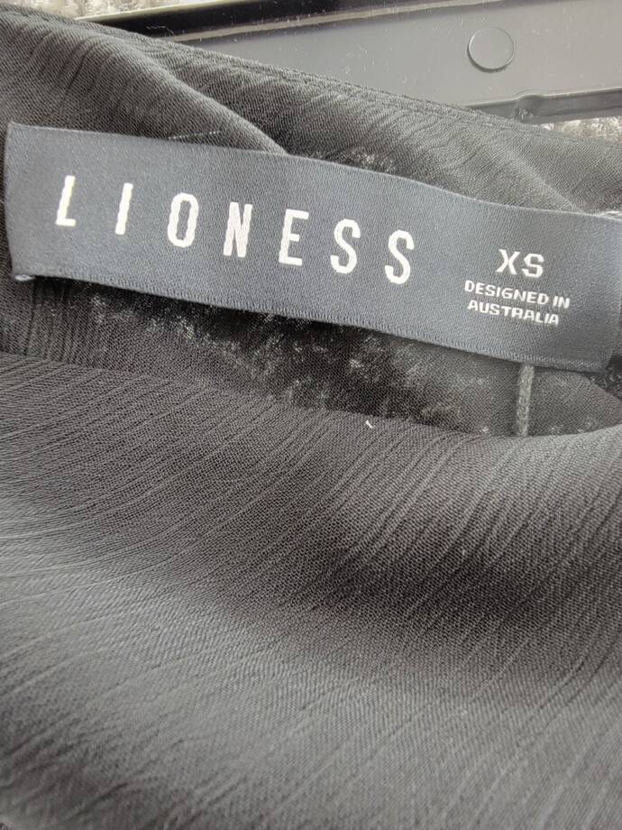 Lioness Devon Maxi Skirt Women's XS Black Solid Semi Sheer Elastic Waist Pull On