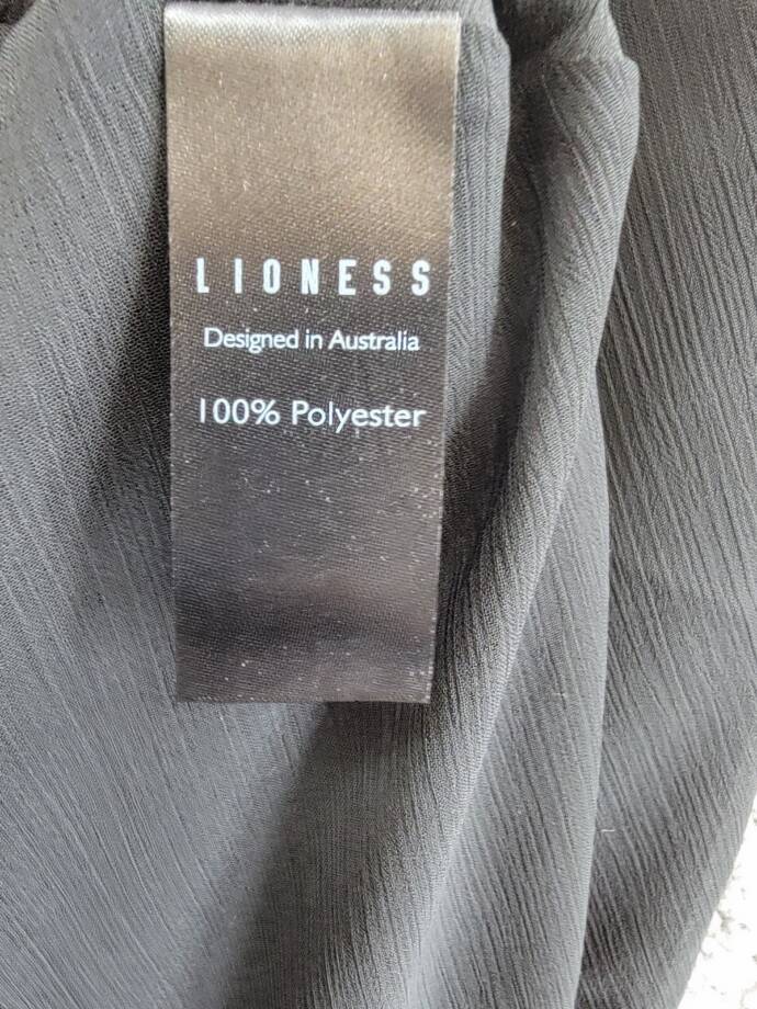 Lioness Devon Maxi Skirt Women's XS Black Solid Semi Sheer Elastic Waist Pull On