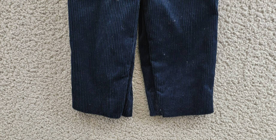 Ralph Lauren 2-Piece Plaid Shirt & Corduroy Overalls Set Baby Boys 12M Navy L/S