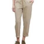 Velvet by Graham & Spencer Misty Drawstring Pants Women's XS Dune Brown Pull-On~