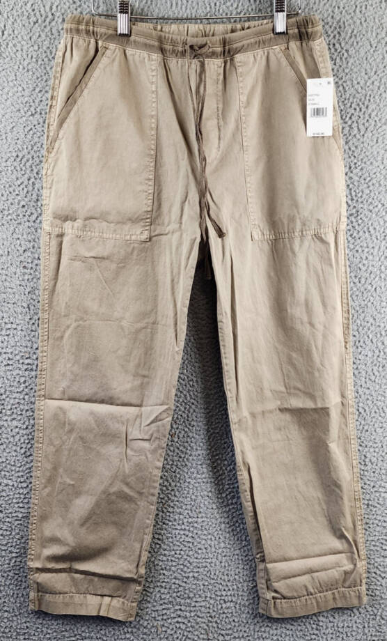 Velvet by Graham & Spencer Misty Drawstring Pants Women's XS Dune Brown Pull-On~