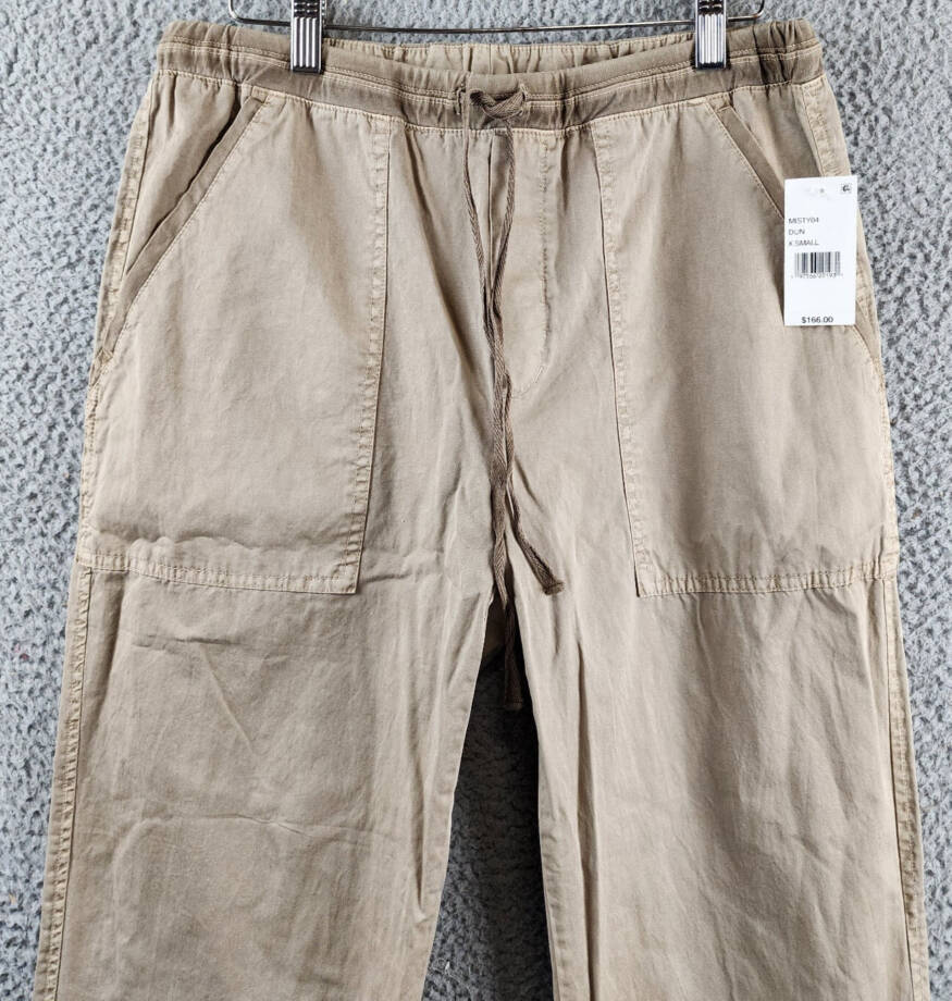 Velvet by Graham & Spencer Misty Drawstring Pants Women's XS Dune Brown Pull-On~