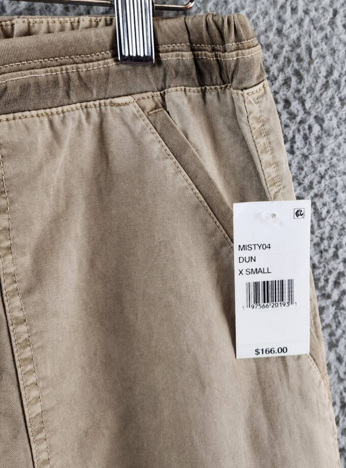 Velvet by Graham & Spencer Misty Drawstring Pants Women's XS Dune Brown Pull-On~