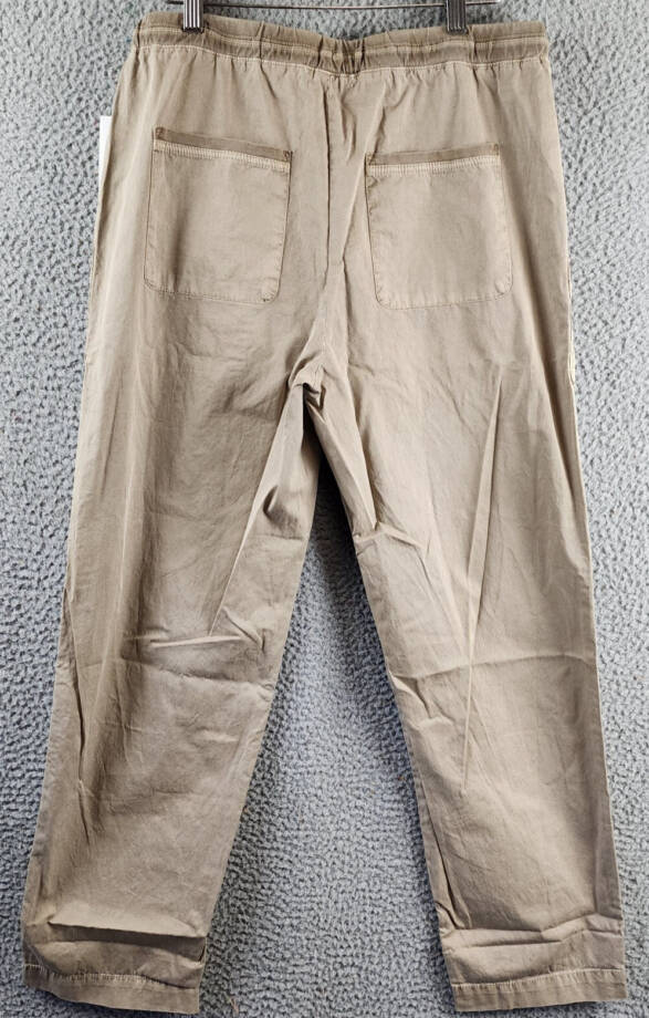 Velvet by Graham & Spencer Misty Drawstring Pants Women's XS Dune Brown Pull-On~