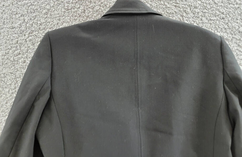 DKNY Petites Notch Collar Suit Separate One-Button Blazer Women's 6P Black L/S
