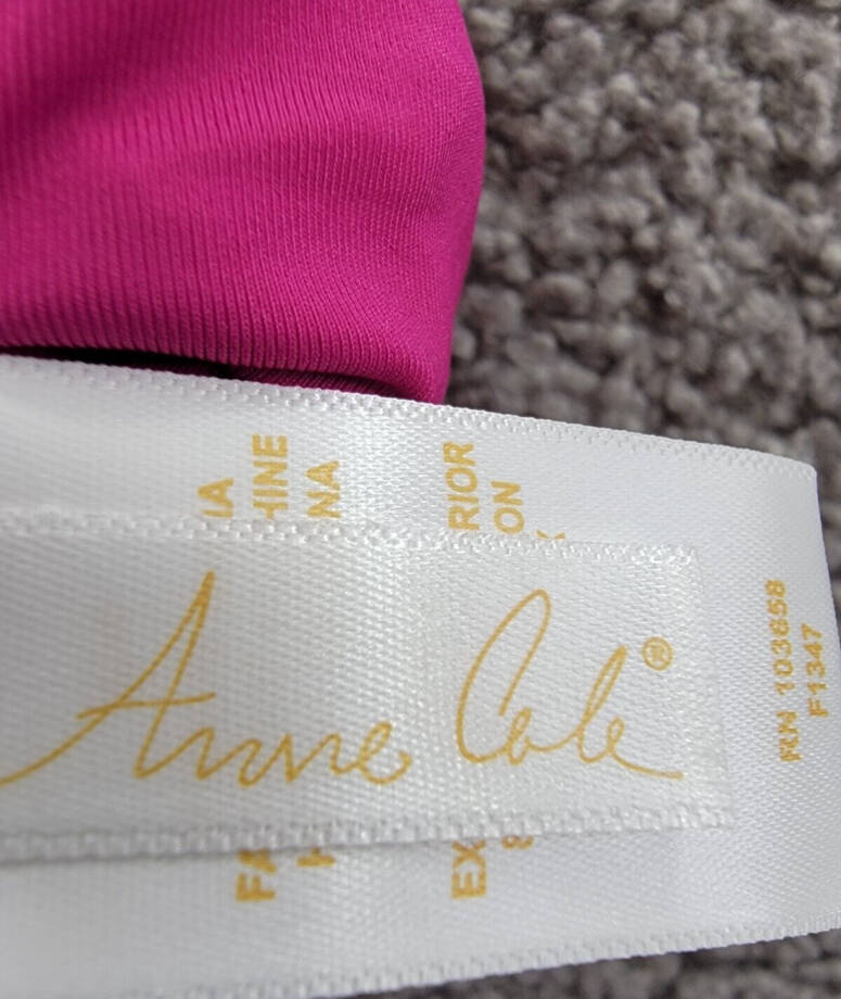 Anne Cole Plus Size High-Waist Bikini Bottoms Women's 20W Berry Pull On Style