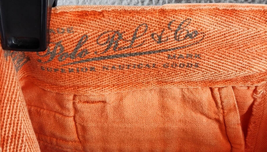 Polo Ralph Lauren Chino Shorts Boys 16 Coral Belt Loops Zip/Button Closure~