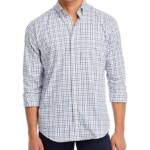Peter Millar Calgary Crown Lite Stretch Sport Shirt Men's Small Regatta Blue