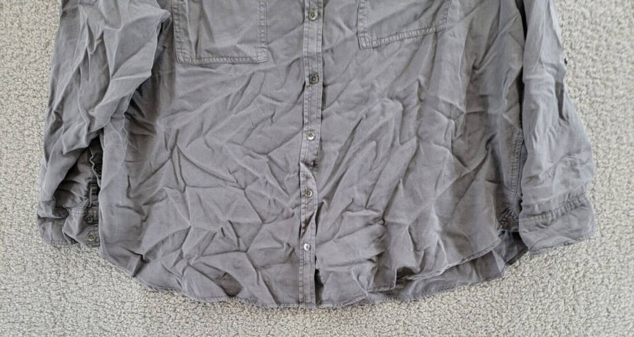 Calvin Klein Jeans Trendy Plus Size Utility Shirt Women's 2X Forged Iron L/S