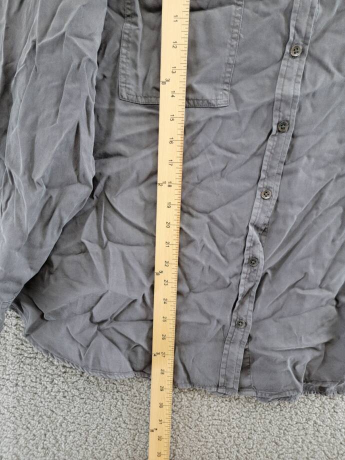 Calvin Klein Jeans Trendy Plus Size Utility Shirt Women's 2X Forged Iron L/S