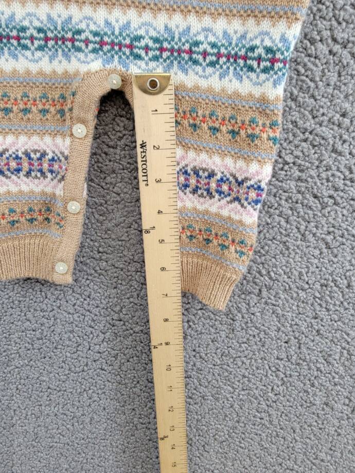 Ralph Lauren Fair Isle Wool Blend Sweater Coveralls Baby Boys' 9-12M Khaki Multi