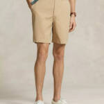 Polo Ralph Lauren 8-Inch Relaxed Fit Chino Shorts Men's 35 Sandsurf Button Zip