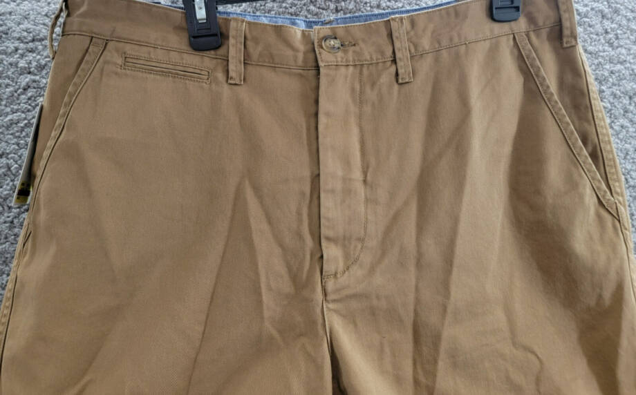 Polo Ralph Lauren 8-Inch Relaxed Fit Chino Shorts Men's 35 Sandsurf Button Zip