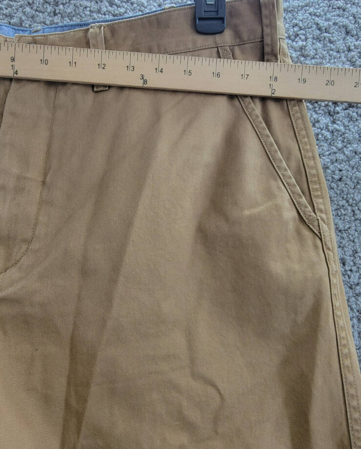 Polo Ralph Lauren 8-Inch Relaxed Fit Chino Shorts Men's 35 Sandsurf Button Zip
