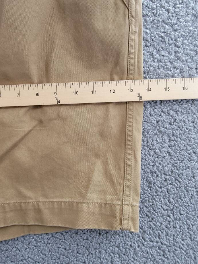 Polo Ralph Lauren 8-Inch Relaxed Fit Chino Shorts Men's 35 Sandsurf Button Zip