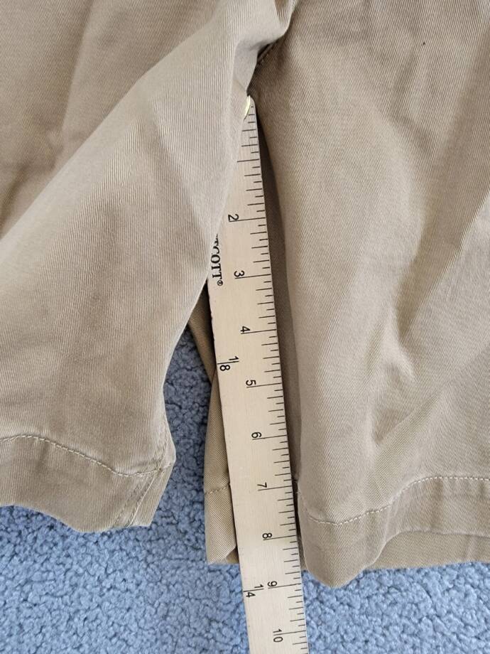 Polo Ralph Lauren 8-Inch Relaxed Fit Chino Shorts Men's 35 Sandsurf Button Zip