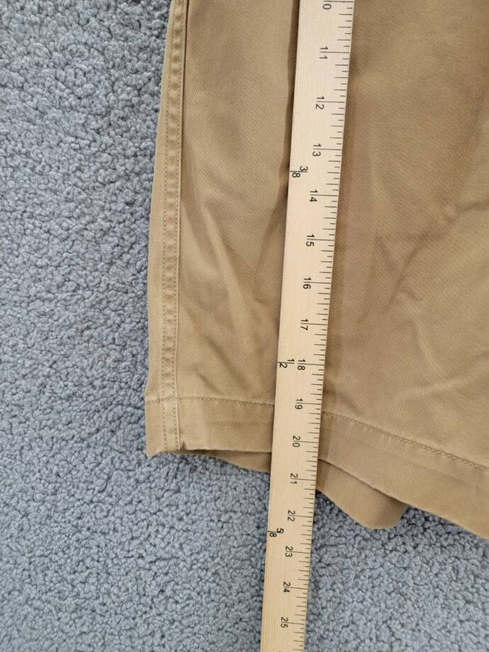 Polo Ralph Lauren 8-Inch Relaxed Fit Chino Shorts Men's 35 Sandsurf Button Zip