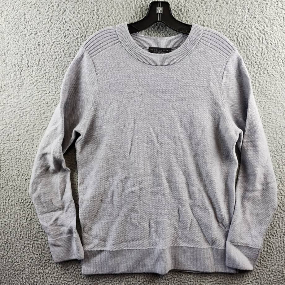 The Men's Store at Bloomingdale's Wool Crewneck Sweater Men's S Light Grey L/S