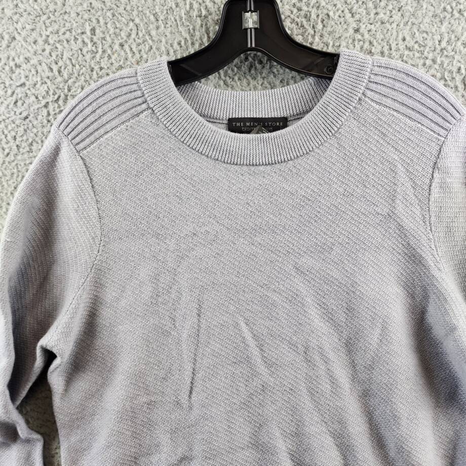 The Men's Store at Bloomingdale's Wool Crewneck Sweater Men's S Light Grey L/S