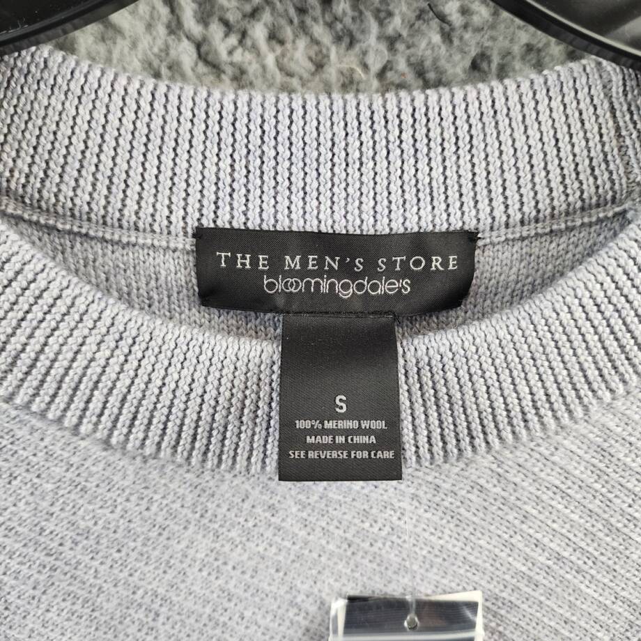The Men's Store at Bloomingdale's Wool Crewneck Sweater Men's S Light Grey L/S