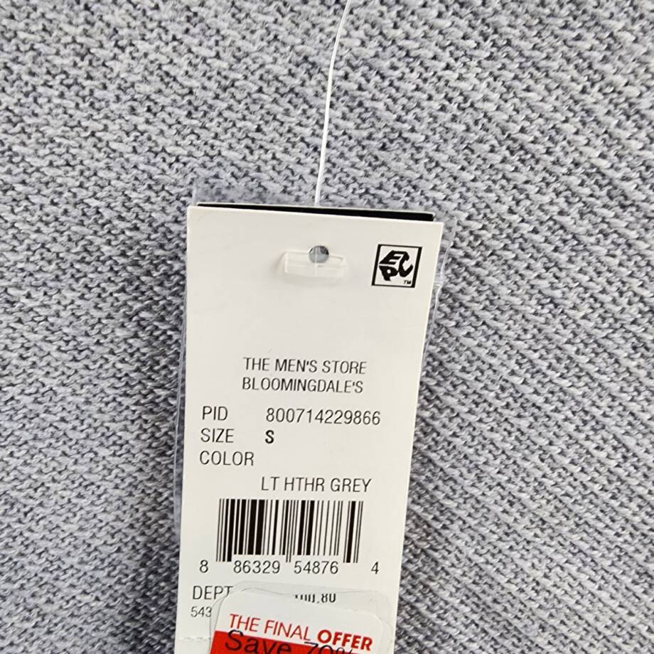 The Men's Store at Bloomingdale's Wool Crewneck Sweater Men's S Light Grey L/S