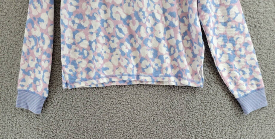 P.J. Salvage Leopard Is My Happy Long Sleeve Top Women's M Multi Pullover L/S