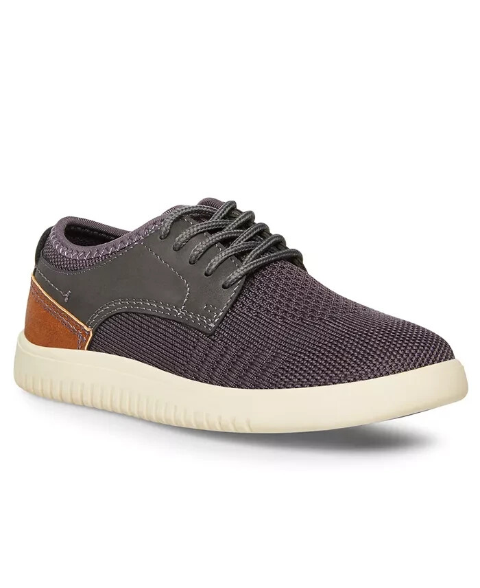Steve Madden Bdawes Fashion Lace-Up Oxford Shoes Boys 5 Grey Cushioned Flexible