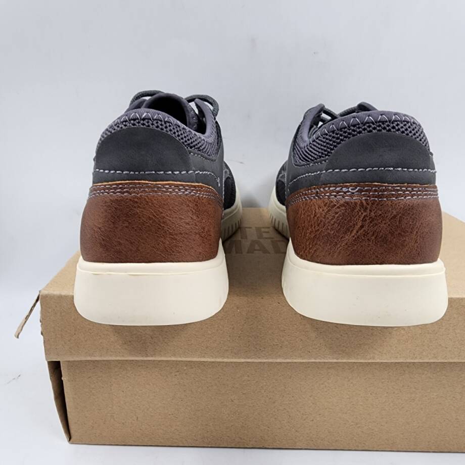 Steve Madden Bdawes Fashion Lace-Up Oxford Shoes Boys 5 Grey Cushioned Flexible