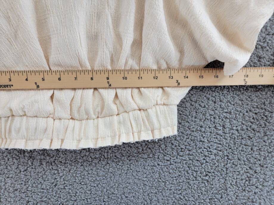 Free People Tovah Crop Top Women's XS Ivory Scoop Neck Short Sleeve Pullover